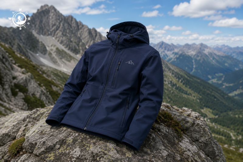 Softshell πεζοπορικό jacket για προστασία από κρύο και αέρα