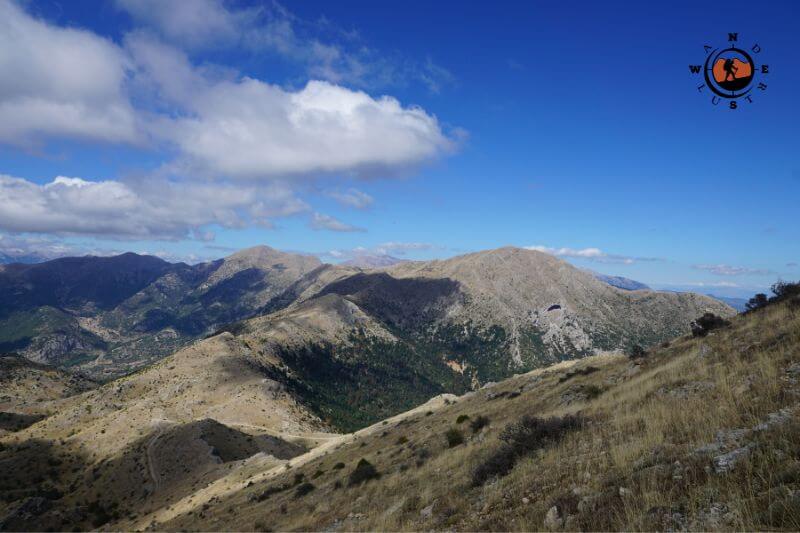 Panoramic view from the slopes of Mount Trachy overlooking central Peloponnese