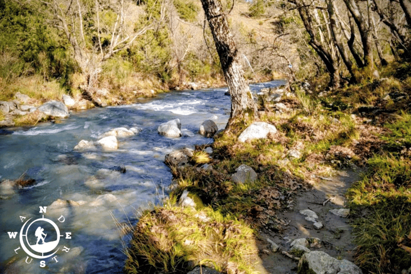 Ποταμός Μυλαόντας στο Μαίναλο Αρκαδίας κατά τη διαδρομή πεζοπορίας Βυτίνα Νυμφασία