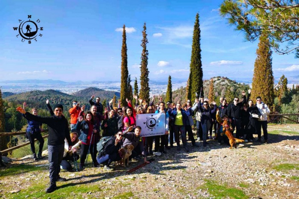 Hiking in Hymettus Moutain