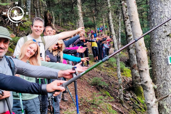 Ομαδική πεζοπορία στο Μαίναλο στη διαδρομή Ροεινό – Αλωνίσταινα μέσα σε ελατόδασος Αρκαδίας
